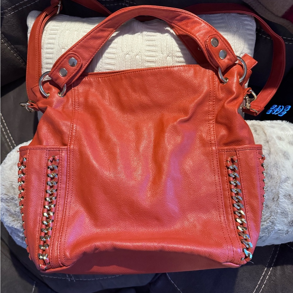 Stylish deep orange Women's Bag